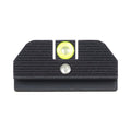 Night Fision Accur8 Student of the Gun Night Sight Set Glock 42/43/43x Yellow Front One-Dot Rear Black Nitride