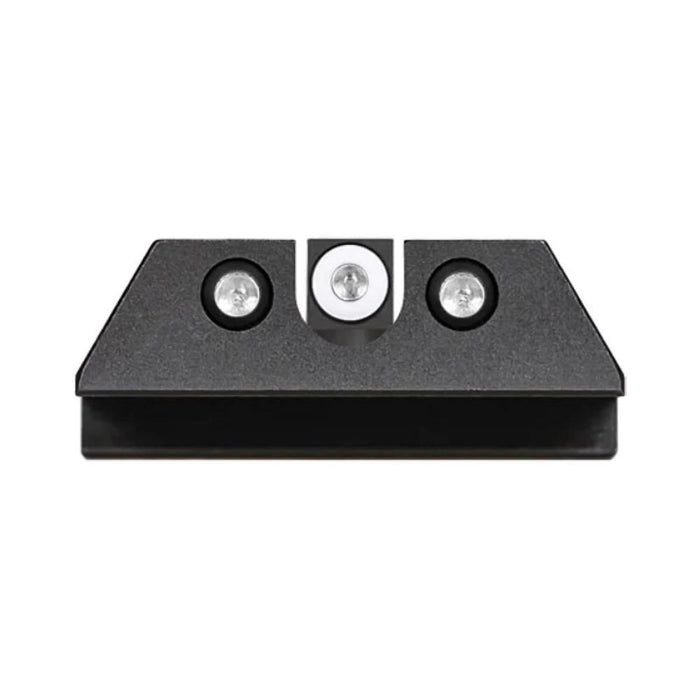 Night Fision Night Sight Set CZ P-07/P-09 White Front U Notch White Rear Rings Black Nitride