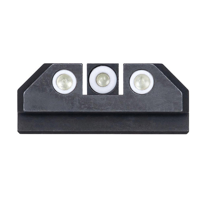 Night Fision Night Sight Set CZ P-07/P-09 White Front White Rear Rings Black Nitride