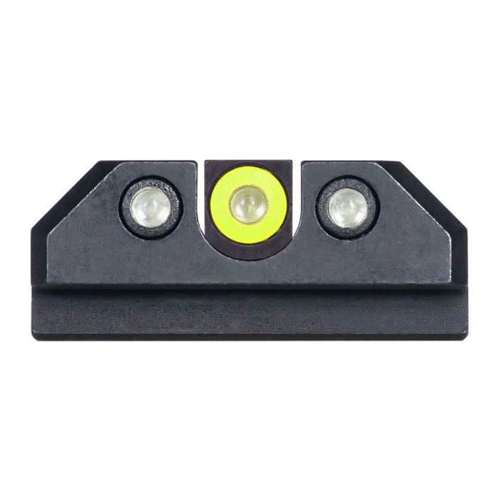 Night Fision Night Sight Set CZ P-10 C/F Yellow Front U Notch Rear Black Nitride