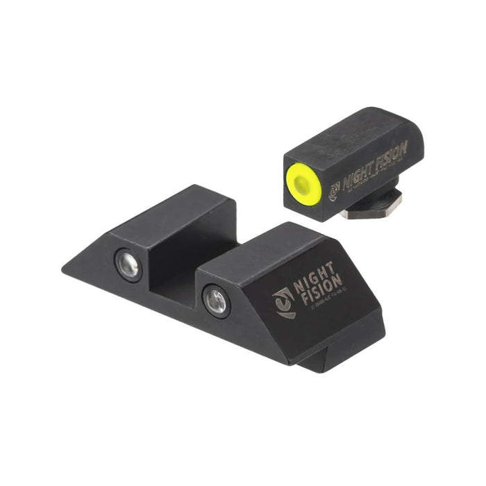 Night Fision Night Sight Set Glock 17/19/34 Yellow Front Black Nitride