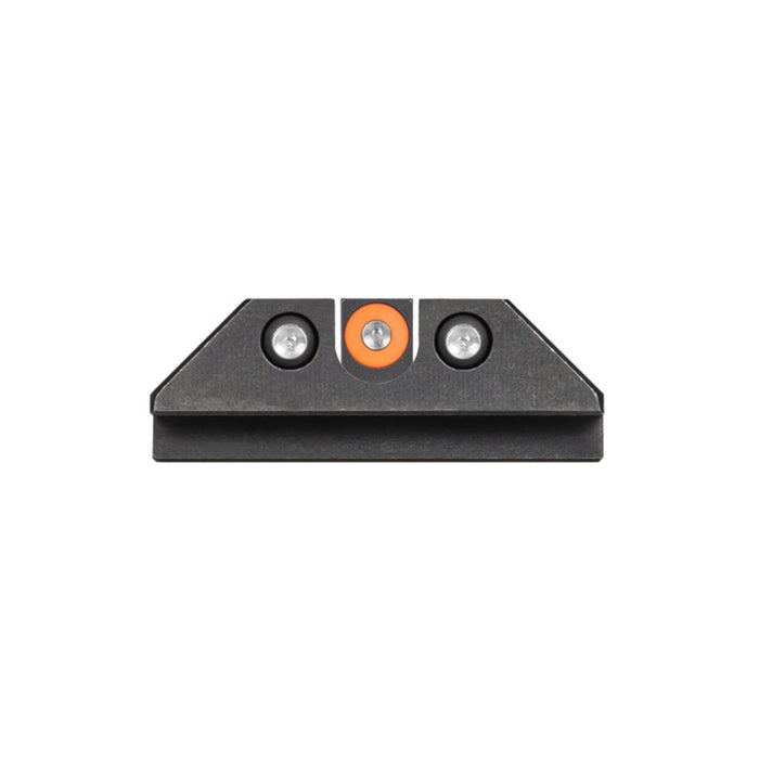 Night Fision Night Sight Set Glock 20/21/40 Orange Front U Notch Rear Black Nitride