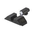 Night Fision Night Sight Set Glock 20/21/40 White Front U Notch Blank Rear Black Nitride