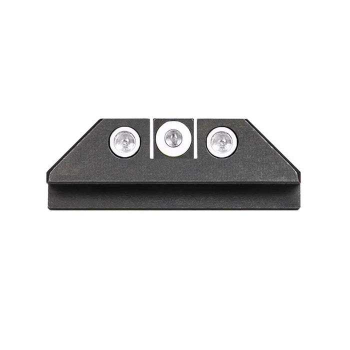 Night Fision Night Sight Set Glock 20/21/40 White Front White Rear Rings Black Nitride