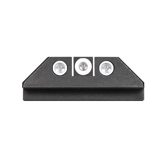 Night Fision Night Sight Set Glock 42/43/43X White Front White Rear Rings Black Nitride