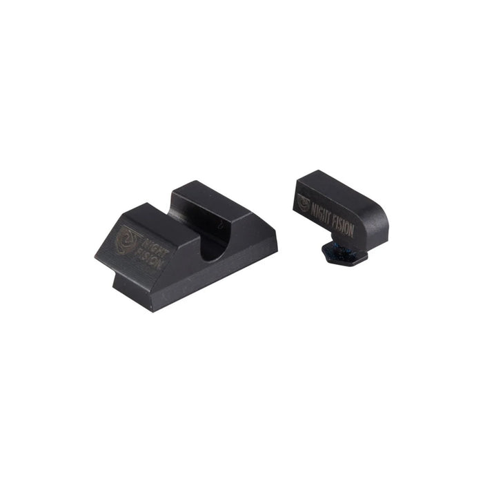Night Fision Night Sight Set Glock 42/43/43x Yellow Front U Notch Blank Rear Black Nitride