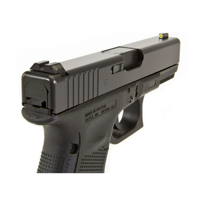 Night Fision Night Sight Set Glock 42/43/43x Yellow Front U Notch Blank Rear Black Nitride