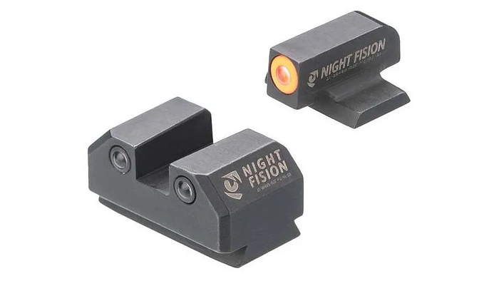 Night Fision Night Sight Set Ruger Max 9 Orange Front Black Nitride