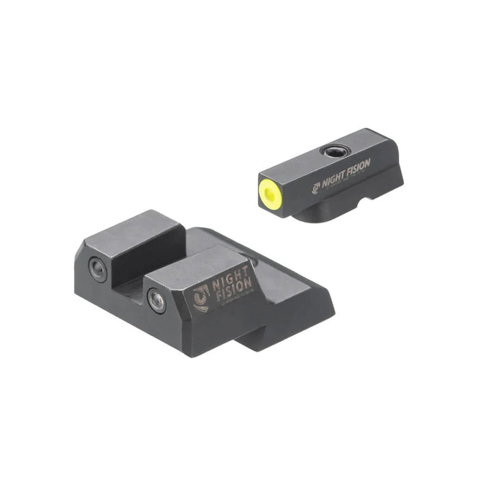 Night Fision Night Sight Set SAR B6 Yellow Front Black Nitride