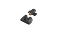 Night Fision Night Sight Set Sig P320/P365 Orange Front U Notch Blank #8 Rear Black Nitride