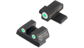 Night Fision Night Sight Set Sig P320/P365 White Front White Rings #8 Rear Black Nitride