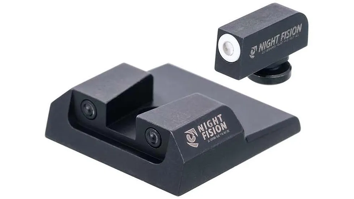 Night Fision Night Sight Set Taurus G2c/G2/G3/TX22 White Front Black Nitride