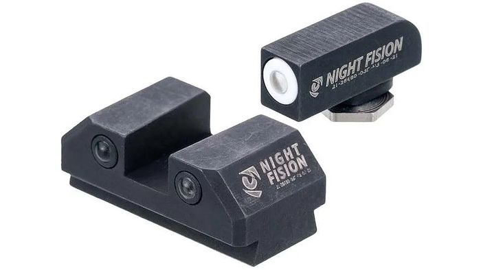 Night Fision Night Sight Set Taurus G3c/GX4 White Front Black Nitride