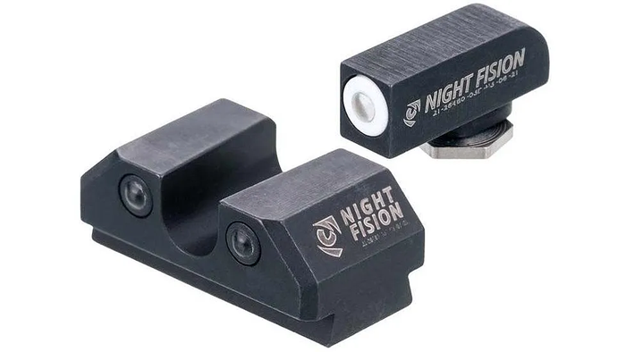 Night Fision Night Sight Set Taurus G3c/GX4 White Front U Notch Rear Black Nitride
