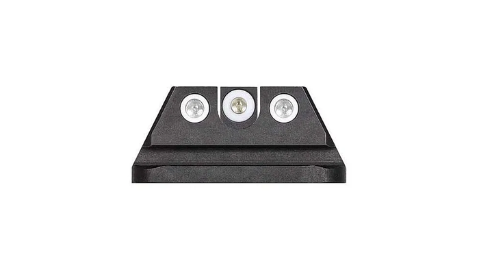 Night Fision Night Sight Set Walther PPQ/PDP/PPQ M2 White Front U Notch White Rear Rings Black Nitride