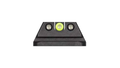 Night Fision Night Sight Set Walther PPQ/PDP/PPQ M2 Yellow Front U Notch Rear Black Nitride