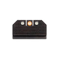 Night Fision Ready Stealth Night Sight Set Glock 17/19/34 Orange Front Blank Rear Sight Black Nitride
