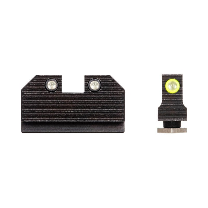 Night Fision Ready Stealth Night Sight Set Glock 17/19/34 w/ RMR/507c/508t Yellow Front Black Nitride