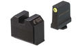 Night Fision Ready Stealth Night Sight Set Glock 43/43x w/ RMRcc Yellow Front Blank Rear Sight Black Nitride