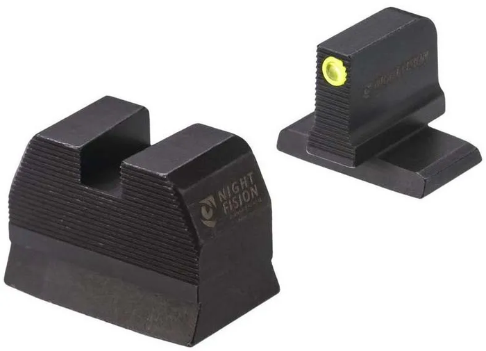 Night Fision Ready Stealth Night Sight Set HK VP9 w/ RMR/507c/508t Yellow Front Blank Rear Sight Black Nitride