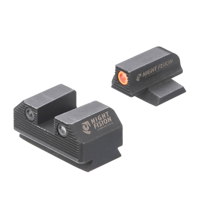 Night Fision Ready Stealth Night Sight Set Ruger Max 9 Orange Front Black Nitride