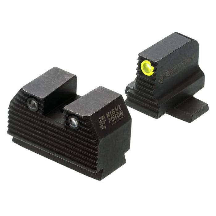 Night Fision Ready Stealth Night Sight Set Sig P320 w/ DPP/509t/Acro Yellow Front Black Nitride