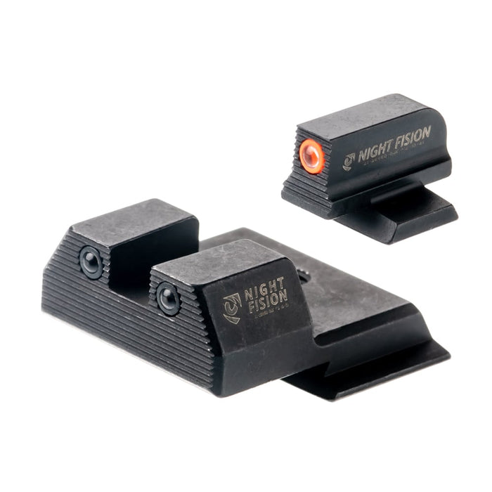 Night Fision Ready Stealth Night Sight Set S&W M&P w/ RMR/507c/SRO Orange Front Black Nitride