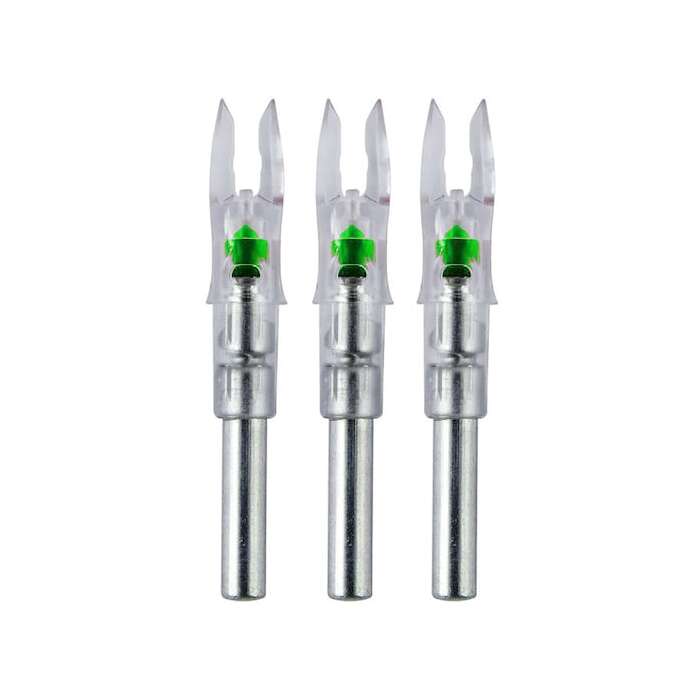 Nockturnal GT Lighted Nock Green (.246 Diameter) Pack of 3