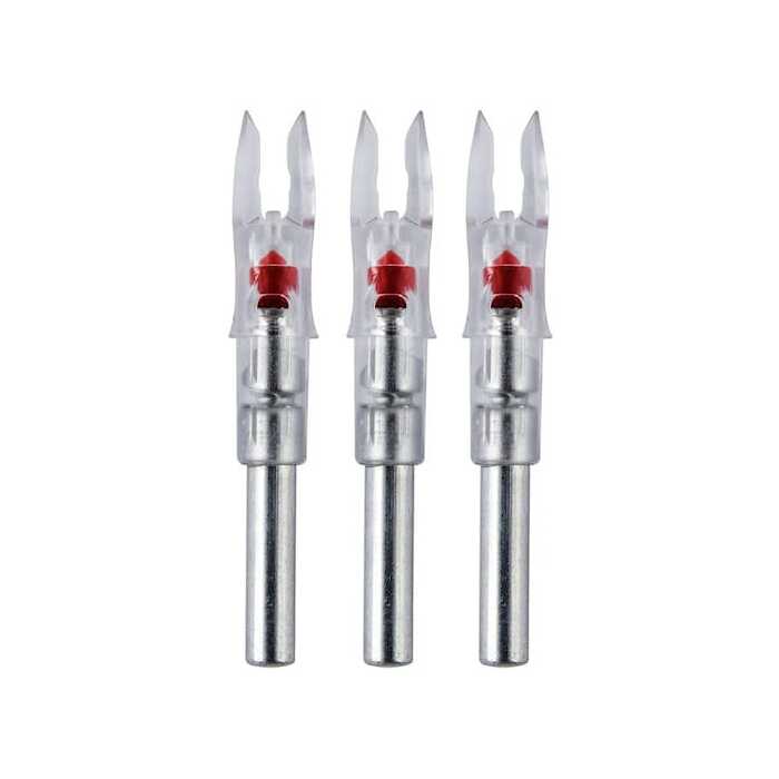 Nockturnal GT Lighted Nock Red (.246 Diameter) Pack of 3