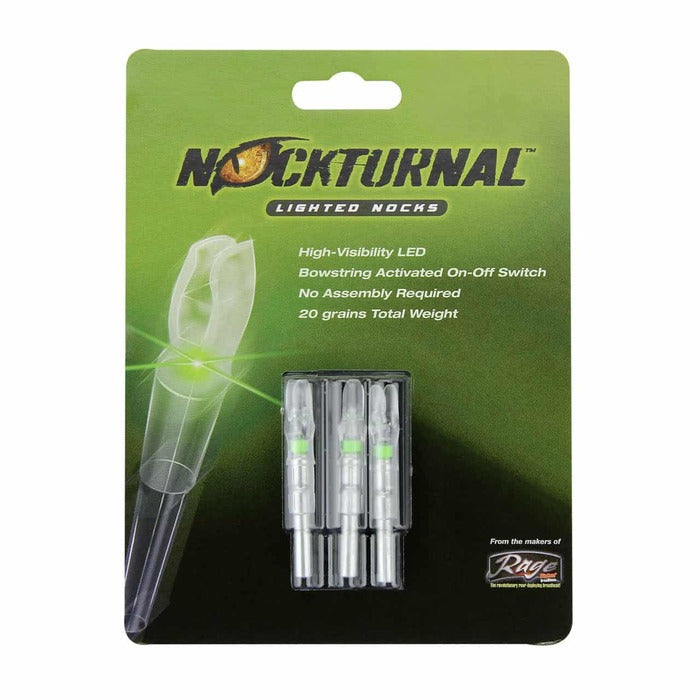 Nockturnal GT Lighted Nock Red (.246 Diameter) Pack of 3
