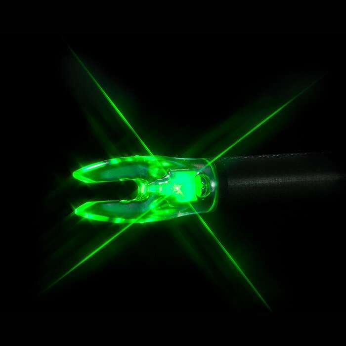 Nockturnal Universal Lighted Nock Green Pack of 3