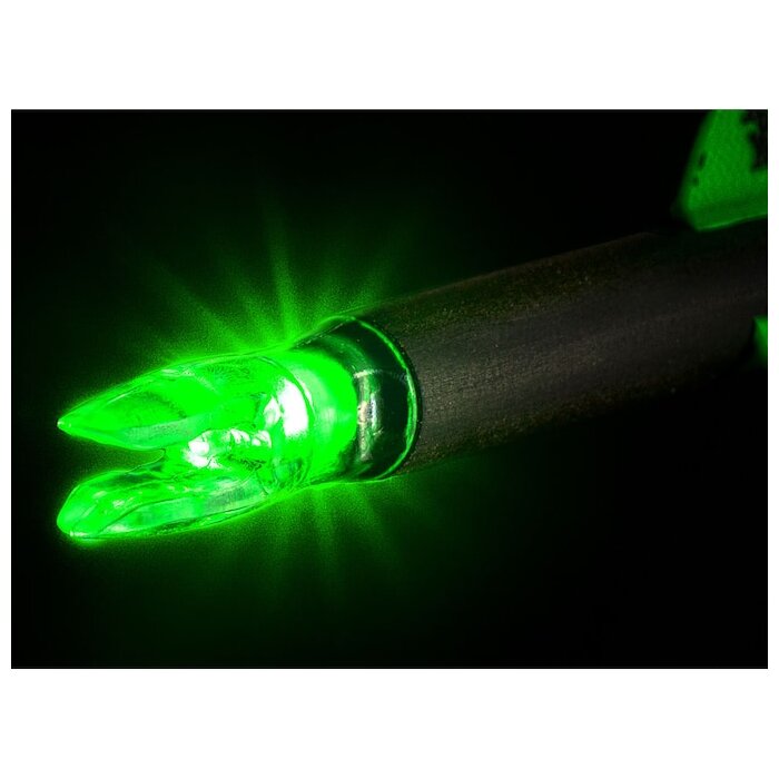 Nockturnal X Lighted Nock Green (.204 Diameter) Pack of 3