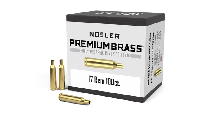 Nosler 17 Remington Brass 100 Count