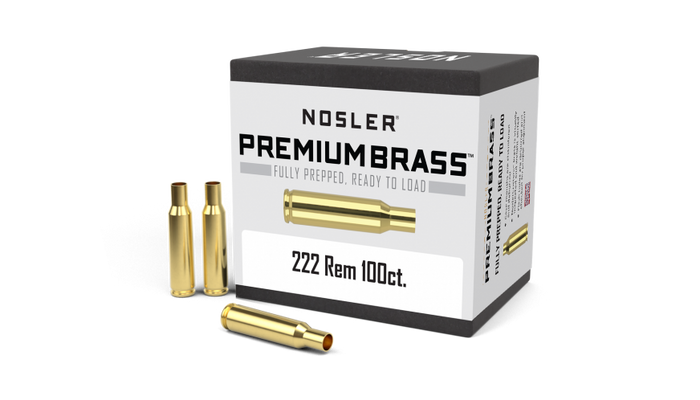 Nosler 222 Remington Brass 100 Count