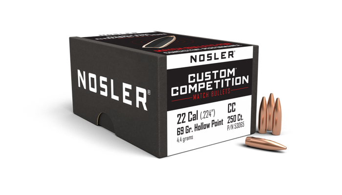 Nosler .224 Diameter 70 Grain Boat Tail Hollow Point RDF Bullets