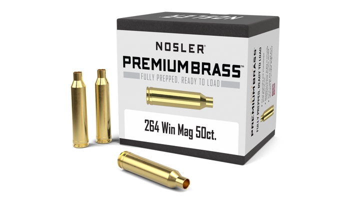 Nosler 264 Winchester Magnum Brass 50 Count