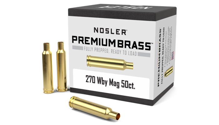 Nosler 270 Weatherby Magnum Brass 50 Count