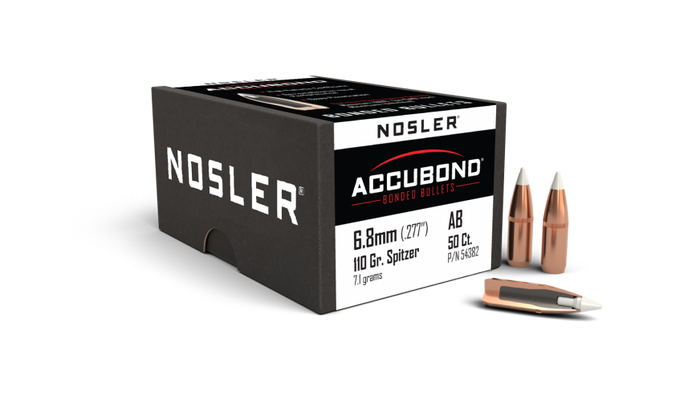 Nosler .277 Diameter 110 Grain Polymer Tip AccuBond 50 Count Bullets