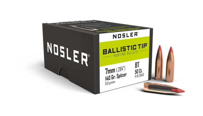 Nosler .284 Diameter 140 Grain Polymer Tip Ballistic Tip 50 Count Bullets