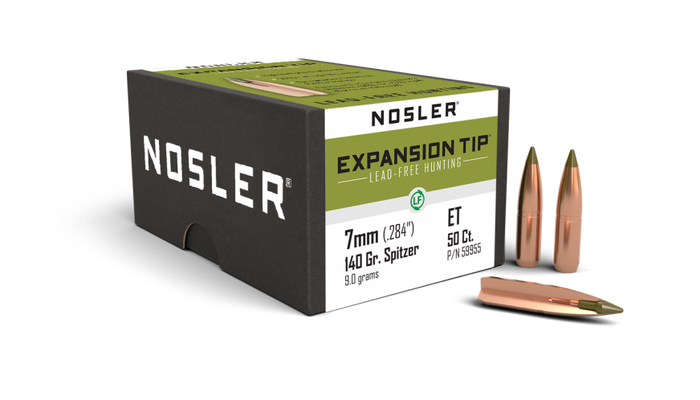 Nosler .284 Diameter 140 Grain Polymer Tip E-Tip 50 Count Bullets