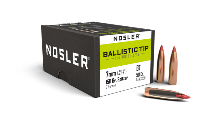 Nosler .284 Diameter 150 Grain Polymer Tip Ballistic Tip 50 Count Bullets