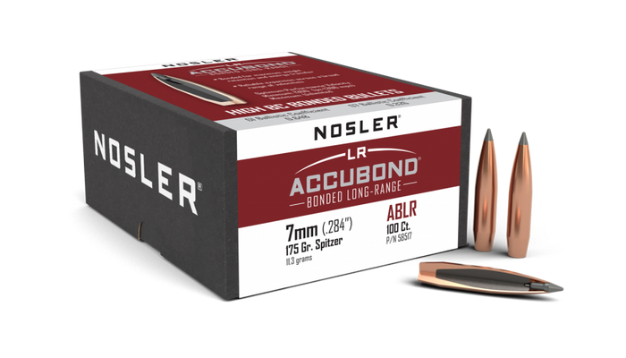 Nosler .284 Diameter 175 Grain Polymer Tip AccuBond Long Range 100 Count Bullets