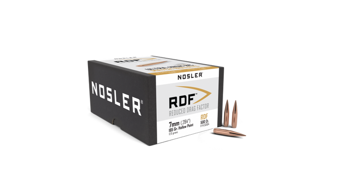 Nosler .284 Diameter 185 Grain Boat Tail Hollow Point RDF Bullets