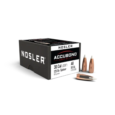 Nosler .308 Diameter 125 Grain Polymer Tip AccuBond 50 Count Bullets