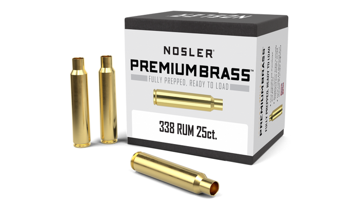 Nosler 338 Remington Ultra Magnum (RUM) Brass 25 Count