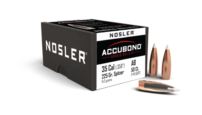 Nosler .358 Diameter 225 Grain Polymer Tip AccuBond 50 Count Bullets