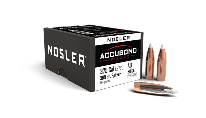 Nosler .375 Diameter 300 Grain Polymer Tip AccuBond 50 Count Bullets