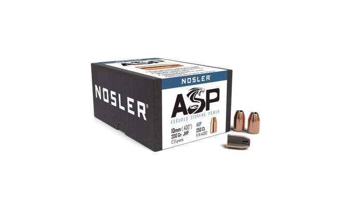 Nosler .400 Diameter 200 Grain Jacketed Hollow Point ASP 250 Count Bullets