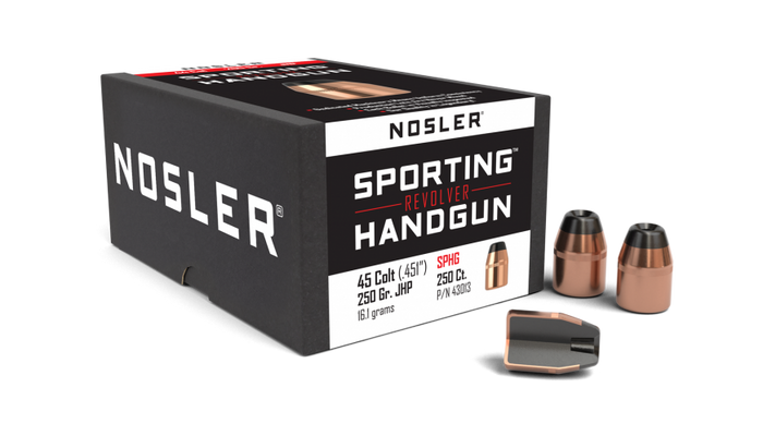 Nosler .451 Diameter 250 Grain Jacketed Hollow Point 100 Count Bullets (45 Colt)