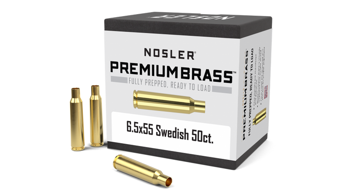 Nosler 6.55x55mm Swedish Mauser Brass 50 Count